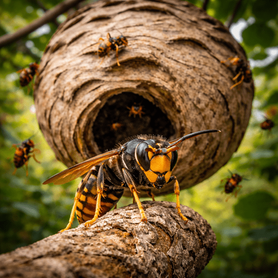Nid de frelon asiatique : danger immédiat près de votre habitation